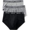 Lands’ End Men’s Comfort Knit Brief 3 Pack(Black/Gray 3 Pack)