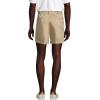 Lands’ End Men’s Comfort Waist 6″ No Iron Chino Shorts(Khaki)
