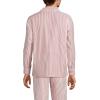 Lands’ End Men’s Essential Pajama Shirt(Bourbon Stripe)