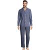 Lands’ End Men’s Essential Pajama Shirt(Medium Indigo Chambray)
