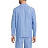 Lands’ End Men’s Essential Pajama Shirt(Muted Cobalt Blue/White Stripe)
