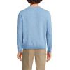 Lands’ End Men’s Fine Gauge Cashmere V-Neck Sweater(Cloudy Blue Heather Donegal)