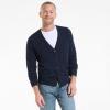 Lands’ End Men’s Fine Gauge Cotton Cardigan(Radiant Navy)
