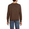 Lands’ End Men’s Fine Gauge Cotton Crew Neck Sweater(Dark Walnut Brown)