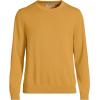 Lands’ End Men’s Fine Gauge Cotton Crew Neck Sweater(Dijon Gold)