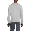 Lands’ End Men’s Fine Gauge Cotton Crew Neck Sweater(Gray Heather)