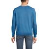 Lands’ End Men’s Fine Gauge Cotton V Neck Sweater(Blue Hyacinth)