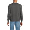 Lands’ End Men’s Fine Gauge Cotton V Neck Sweater(Charcoal Heather)