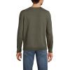 Lands’ End Men’s Fine Gauge Cotton V Neck Sweater(Forest Moss)