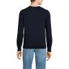 Lands’ End Men’s Fine Gauge Cotton V Neck Sweater(Radiant Navy)