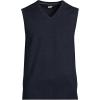 Lands’ End Men’s Fine Gauge Cotton Vest(Radiant Navy)
