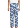 Lands’ End Men’s Flannel Pajama Pants(Cobalt Blue Holiday Penguins)