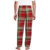 Lands’ End Men’s Flannel Pajama Pants(Compass Red/Emerald Plaid)
