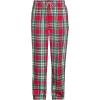 Lands’ End Men’s Flannel Pajama Pants(Heritage Red Plaid)