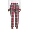 Lands’ End Men’s Flannel Pajama Pants(Heritage Red Plaid)