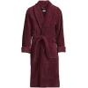 Lands’ End Men’s Full-Length Turkish Cotton Terry Bathrobe – 55″ Length | Plush, Absorbent, 2 Pockets, Spa Comfort(Rich Burgundy)