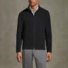 Lands’ End Men’s Full-Zip Mid-Weight Fleece Jacket(Black)