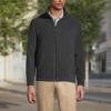 Lands’ End Men’s Full-Zip Mid-Weight Fleece Jacket(Dark Charcoal)