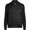 Lands’ End Men’s Insulated Sweater Jacket(Black)