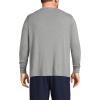 Lands’ End Men’s Knit Rib Henley(Pewter Heather)