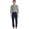 Lands’ End Men’s Knit Rib Henley(Pewter Heather)