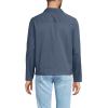 Lands’ End Men’s Lightweight Full Zip Jacket(Slate Blue)