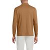 Lands’ End Men’s Long Sleeve American-Grown Supima Cotton Polo Shirt with Pocket(Canyon Camel Heather)