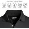 Lands’ End Men’s Long Sleeve American-Grown Supima Cotton Polo Shirt(Black)