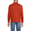 Lands’ End Men’s Long Sleeve American-Grown Supima Cotton Polo Shirt(Bourbon)