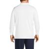 Lands’ End Men’s Long Sleeve American-Grown Supima Cotton Polo Shirt(White)