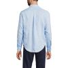 Lands’ End Men’s Long Sleeve Linen Shirt(Crisp Blue Mosaic)