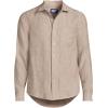 Lands’ End Men’s Long Sleeve Linen Shirt(Rich Camel)