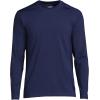 Lands’ End Men’s Long Sleeve Swim Tee Rash Guard(Deep Sea Navy)
