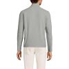 Lands’ End Men’s Long Sleeve Waffle Quarter Zip(Metal Gray)