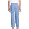 Lands’ End Men’s Poplin Pajama Pants(Muted Cobalt Blue/White Stripe)