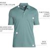 Lands’ End Men’s Premium American-Grown Supima Cotton Polo Shirt, Short Sleeve, Pocket – Big & Tall(Tourmaline)