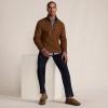 Lands’ End Men’s Quarter Zip Sweater Fleece(Rich Ginger/Coffee Heather)