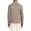 Lands’ End Men’s Quarter Zip Sweater Fleece(Soft Taupe Heather)