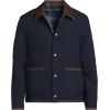 Lands’ End Men’s Reversible Insulated Barn Jacket(Radiant Navy/Navy Plaid)