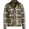 Lands’ End Men’s Reversible Insulated Barn Jacket(River Stone/Olive Plaid)