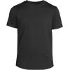 Lands’ End Men’s Short Sleeve American-Grown Supima Cotton Curved Hem Tee(Black)