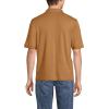 Lands’ End Men’s Short Sleeve American-Grown Supima Cotton Polo Shirt(Canyon Camel Grid)