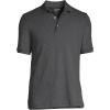 Lands’ End Men’s Short Sleeve American-Grown Supima Cotton Polo Shirt(Dark Charcoal Heather)