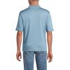 Lands’ End Men’s Short Sleeve American-Grown Supima Cotton Polo Shirt(Light Storm Blue)