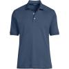Lands’ End Men’s Short Sleeve American-Grown Supima Cotton Polo Shirt(Nightfall Blue)
