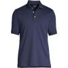 Lands’ End Men’s Short Sleeve American-Grown Supima Cotton Polo Shirt(Radiant Navy)