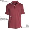 Lands’ End Men’s Short Sleeve American-Grown Supima Cotton Polo Shirt(Rich Burgundy)
