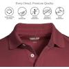 Lands’ End Men’s Short Sleeve American-Grown Supima Cotton Polo Shirt(Rich Burgundy)