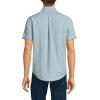 Lands’ End Men’s Short Sleeve Button Down Chambray Shirt(Light Indigo Chambray)