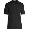Lands’ End Men’s Short Sleeve Comfort-First Mesh Polo Shirt(Black)